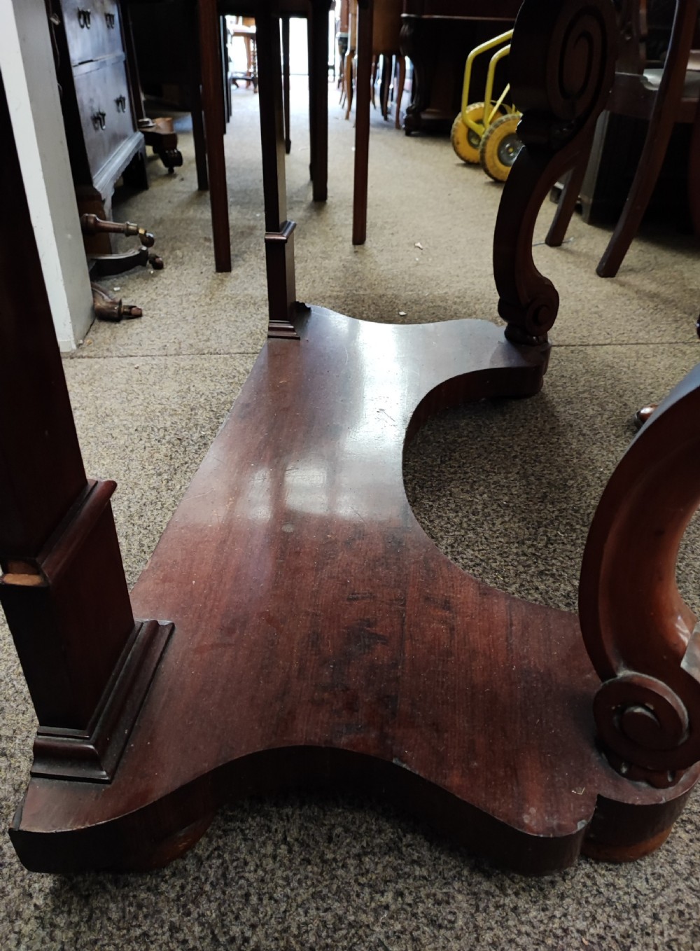 Victorian mahogany dressing table by H Ogden , Manchester. View XV
