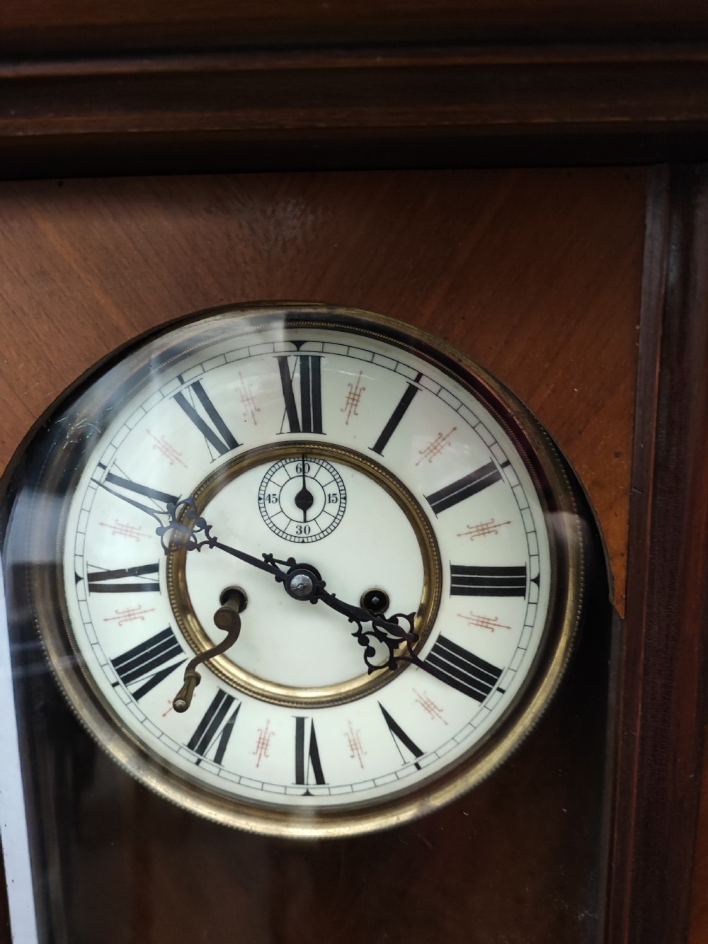 A Victorian 2 weight Vienna wall clock  View III