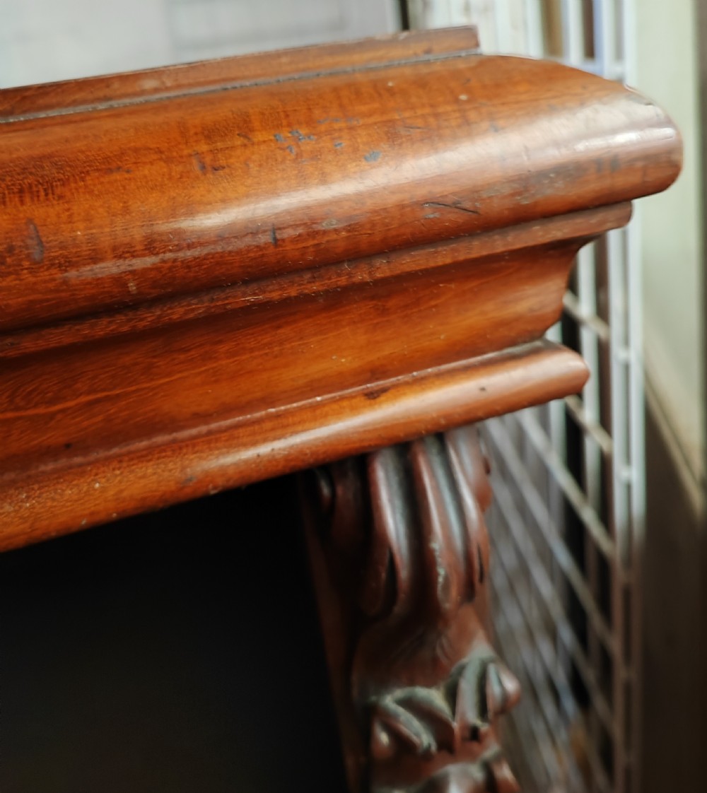 A quality Victorian mahogany open bookcase  View II