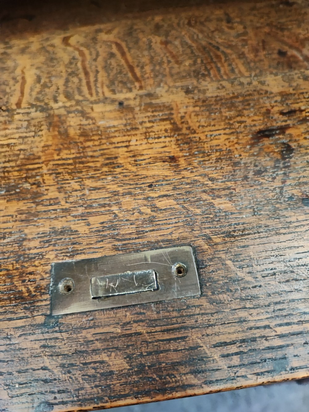 An antique oak roll top desk and chair  View IX