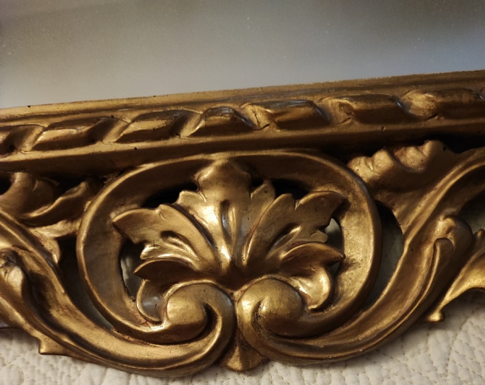 Quality pair of antique giltwood Florentine mirrors. View XVIII