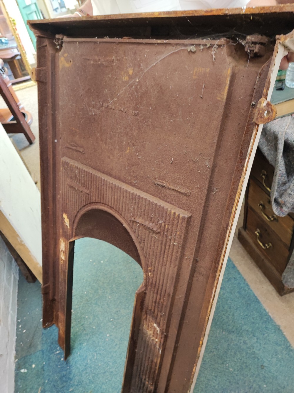 A Victorian cast iron fire surround View XV