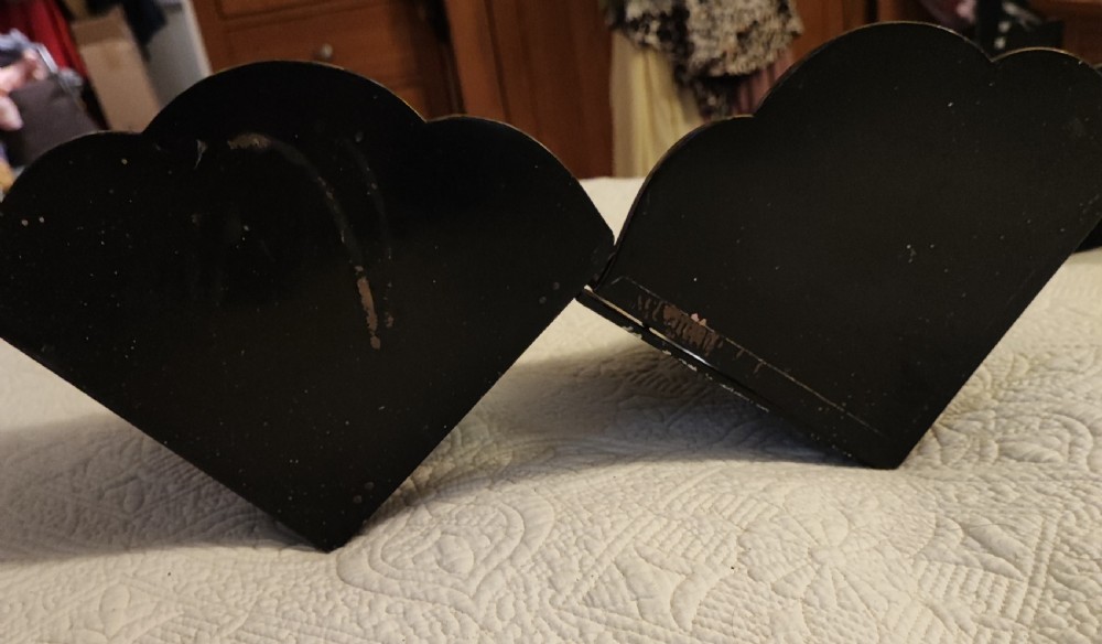 Pair of Antique asthetic movement paper mache wall brackets. View VIII