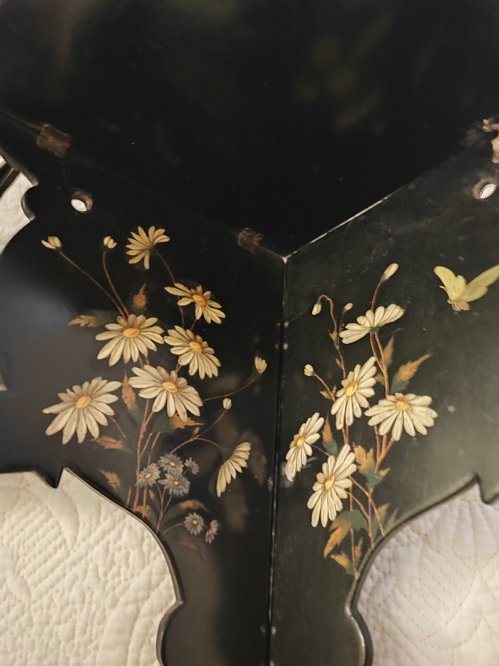 Pair of Antique asthetic movement paper mache wall brackets. View XIII