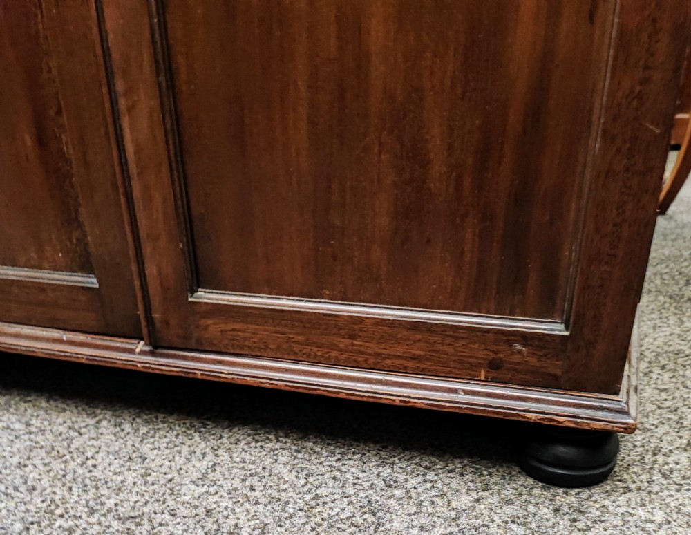 Antique mahogany file or chart cabinet. View X