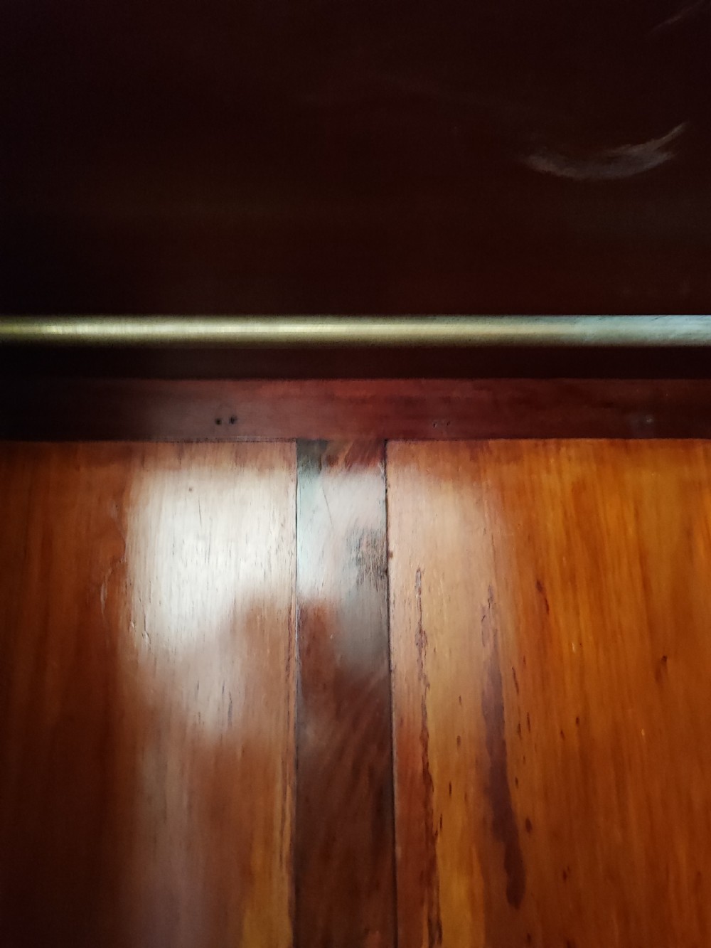 Quality Victorian marquetry inlaid hall cabinet,robe View II