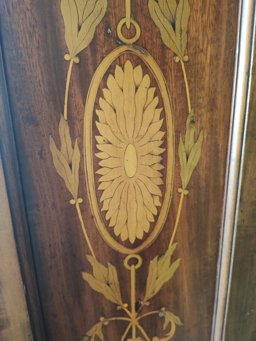 Quality Victorian marquetry inlaid hall cabinet,robe View XI