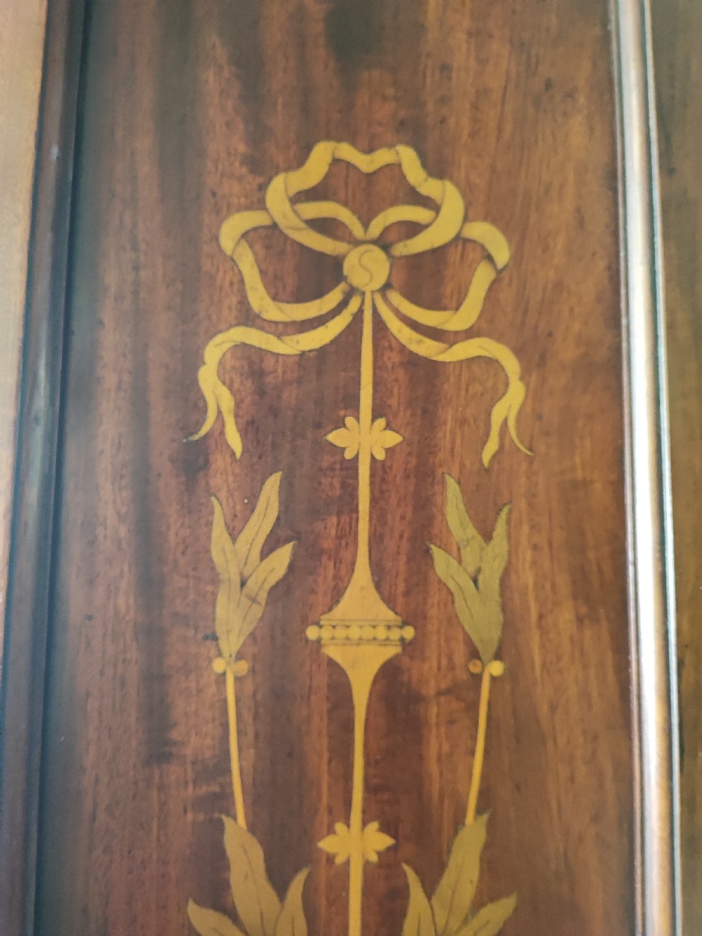 Quality Victorian marquetry inlaid hall cabinet,robe View XIII