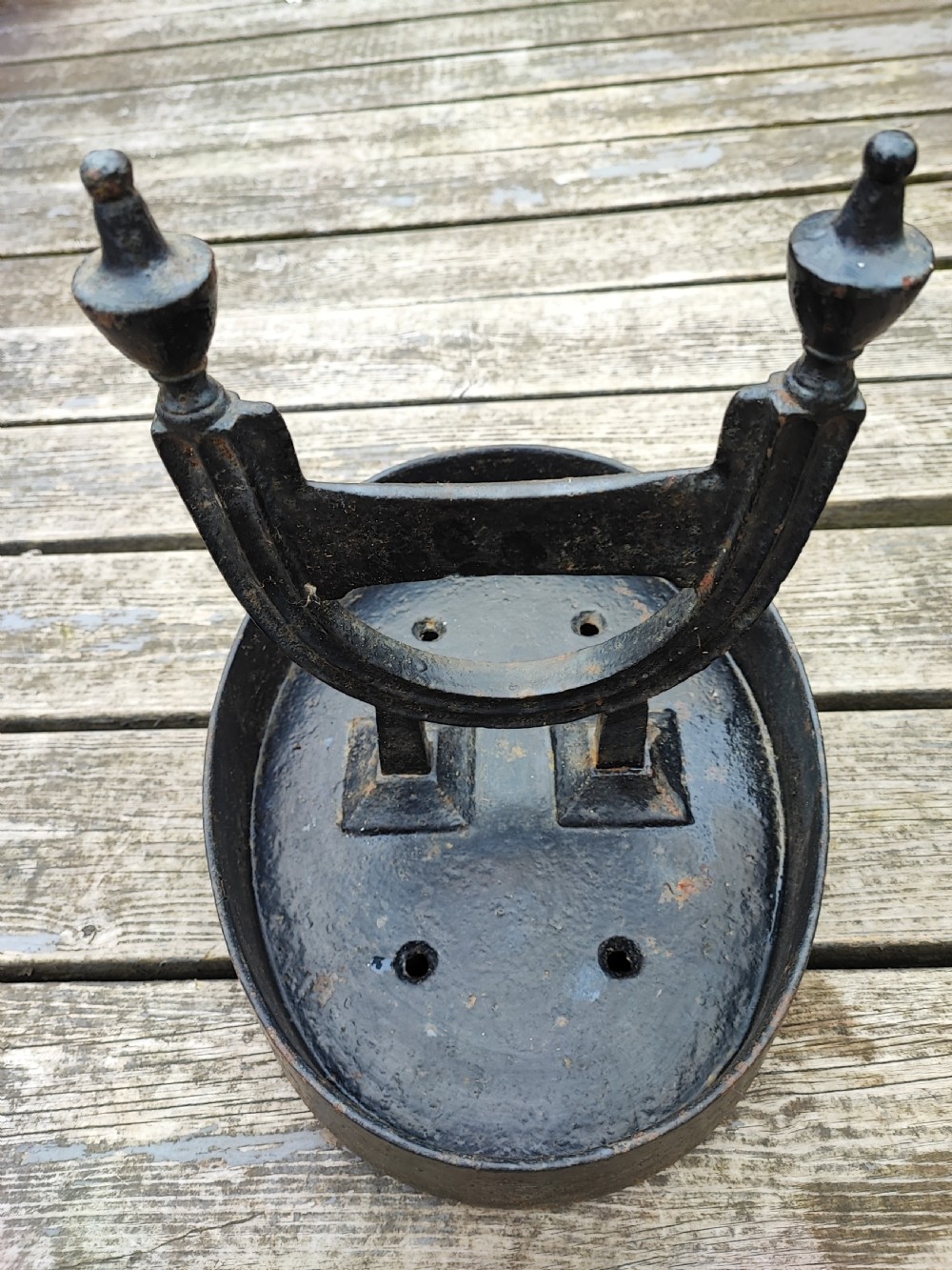 19c cast iron boot scraper. View III