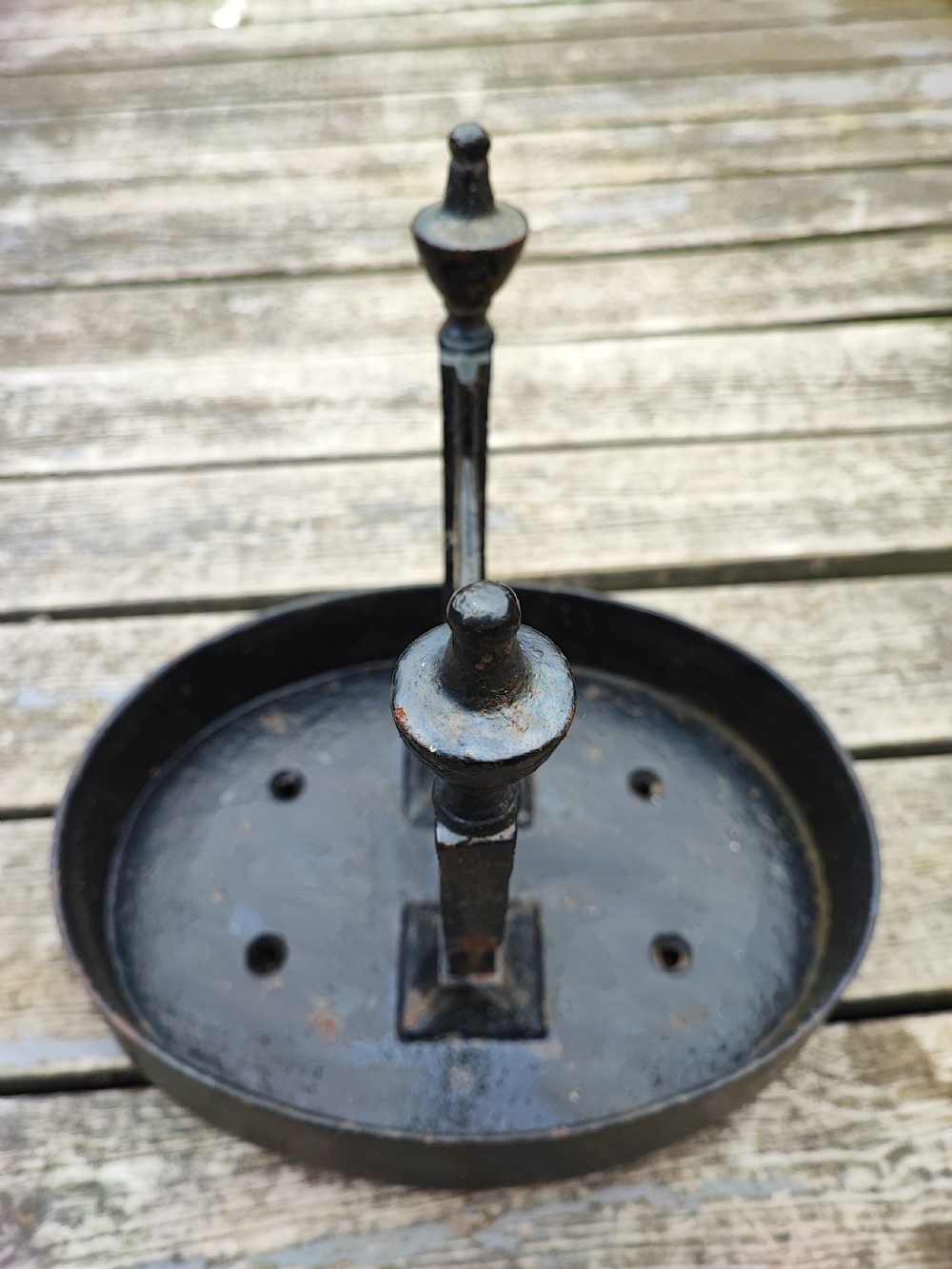 19c cast iron boot scraper. View IV