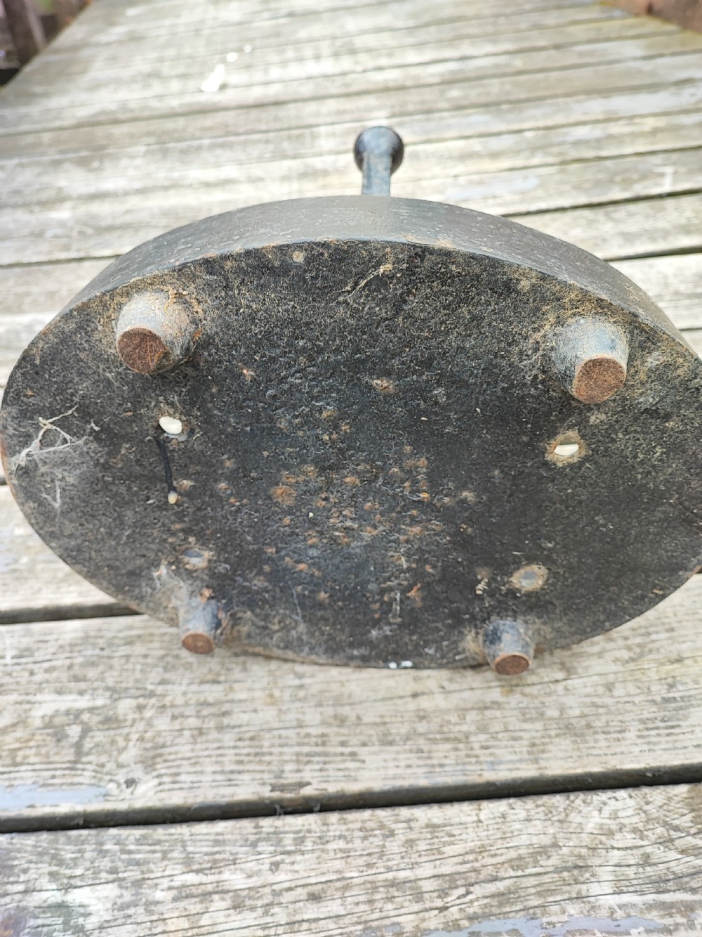 19c cast iron boot scraper. View V