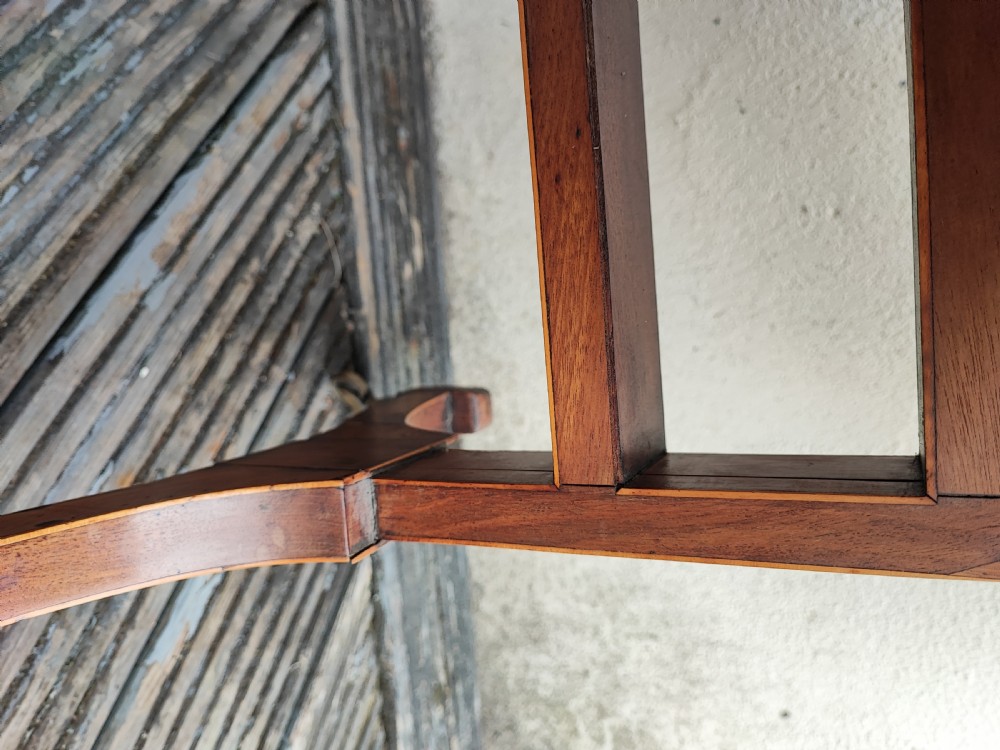 Regency mahogany drop leaf coffee table. View IV
