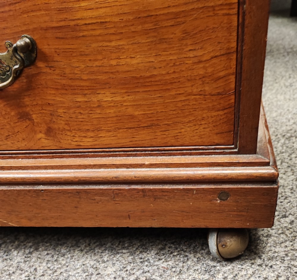 A Victorian solid  walnut chest of drawers. View XII