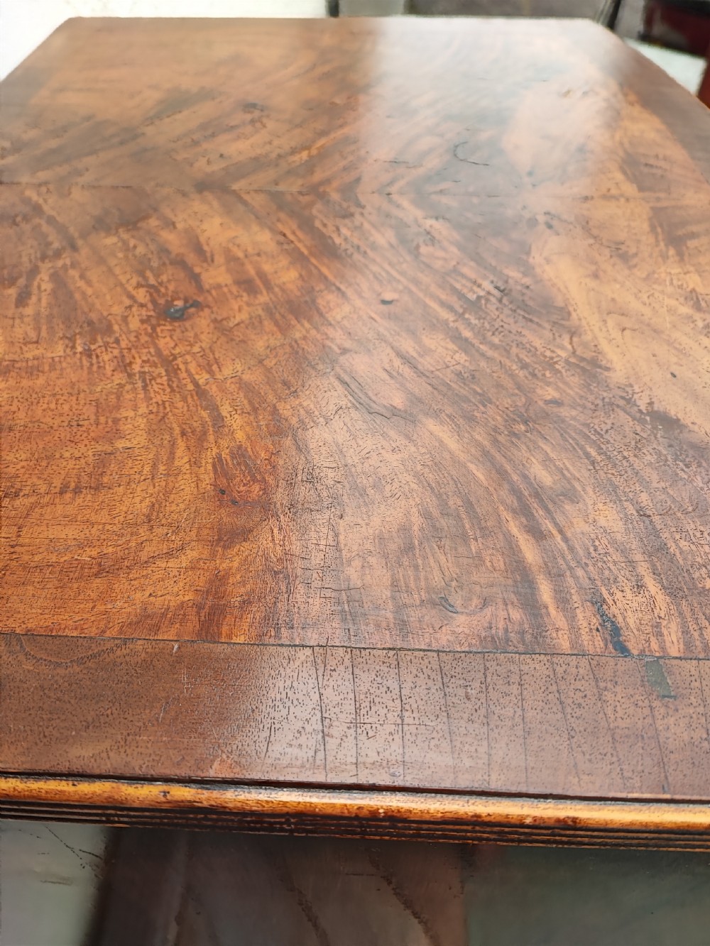 Antique tall walnut chest in the Georgian style. View III