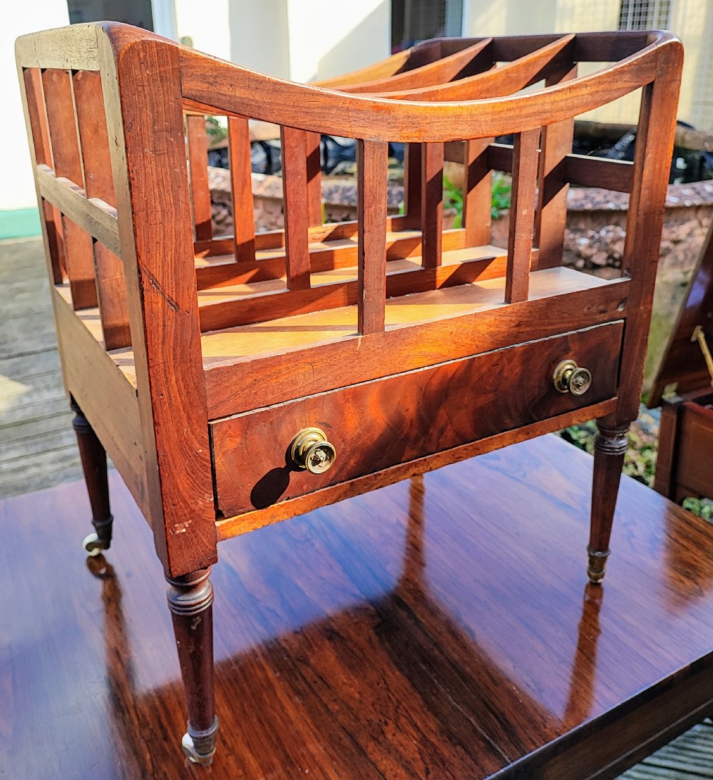 Regency mahogany Canterbury.
