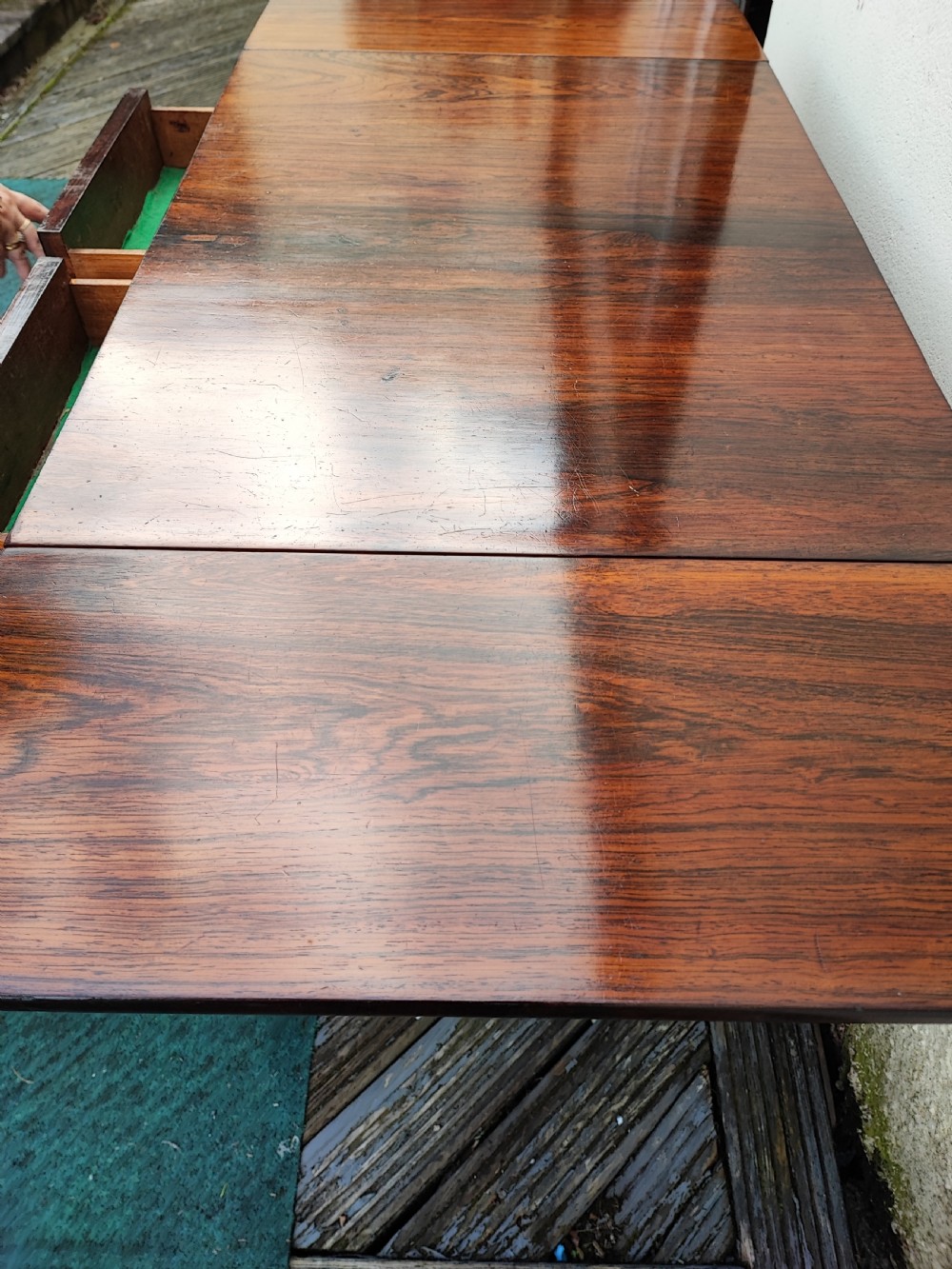 A beautiful Regency rosewood sofa table. View XIV
