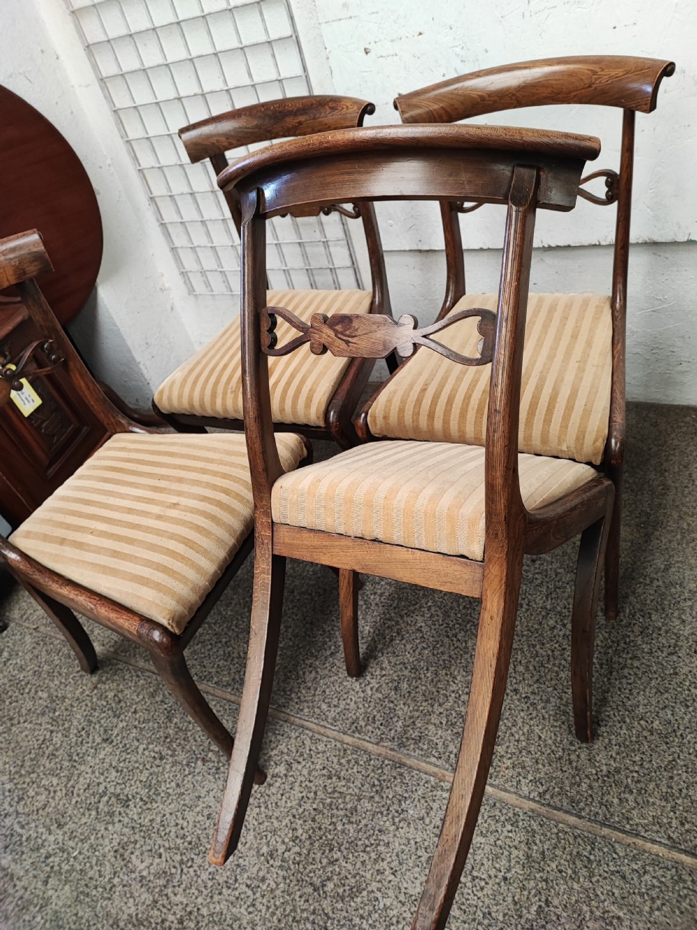 A pretty set of 4 Regency dining chairs. View III