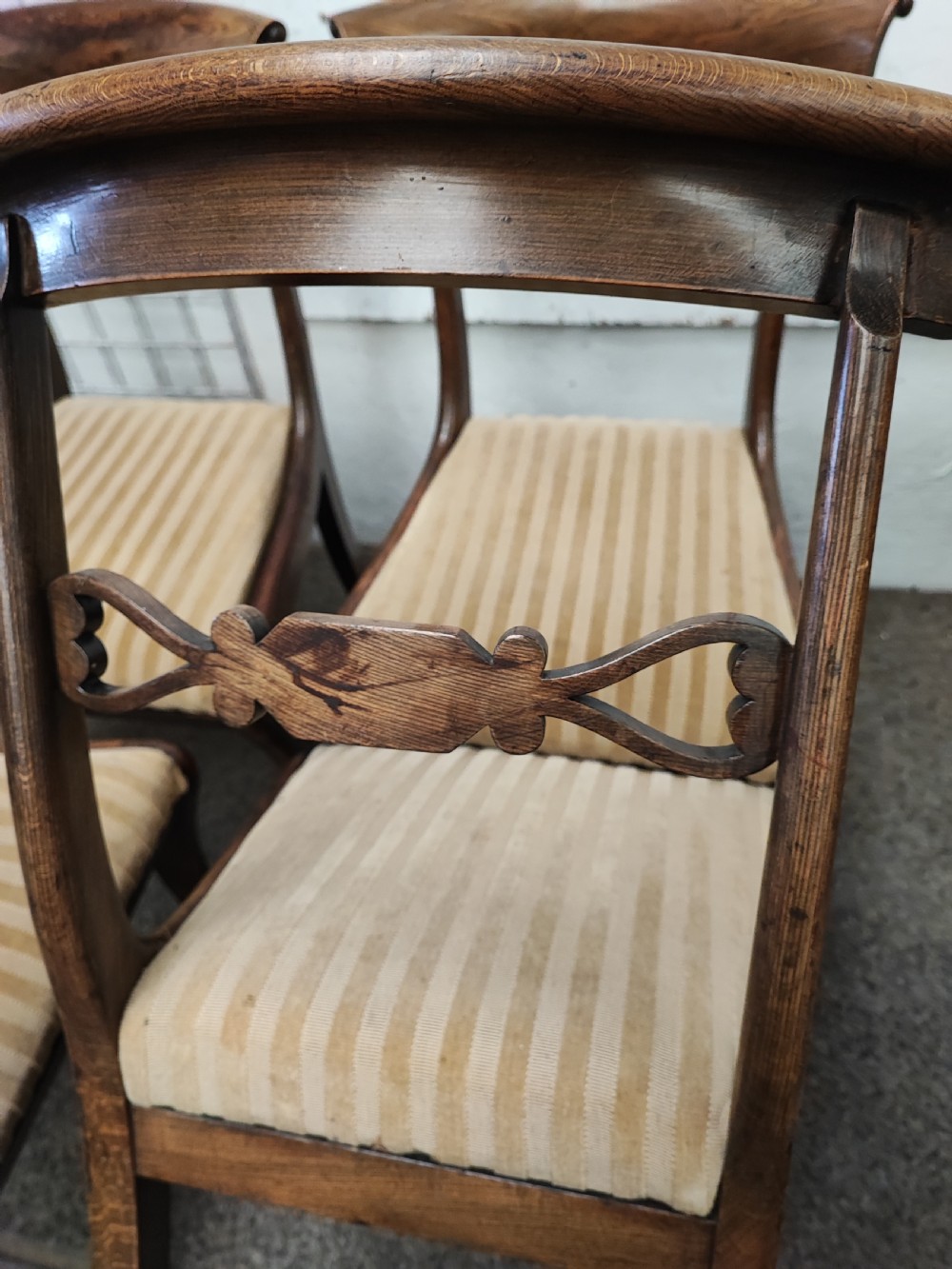 A pretty set of 4 Regency dining chairs. View IX