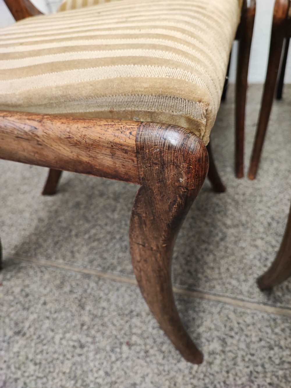 A pretty set of 4 Regency dining chairs. View X