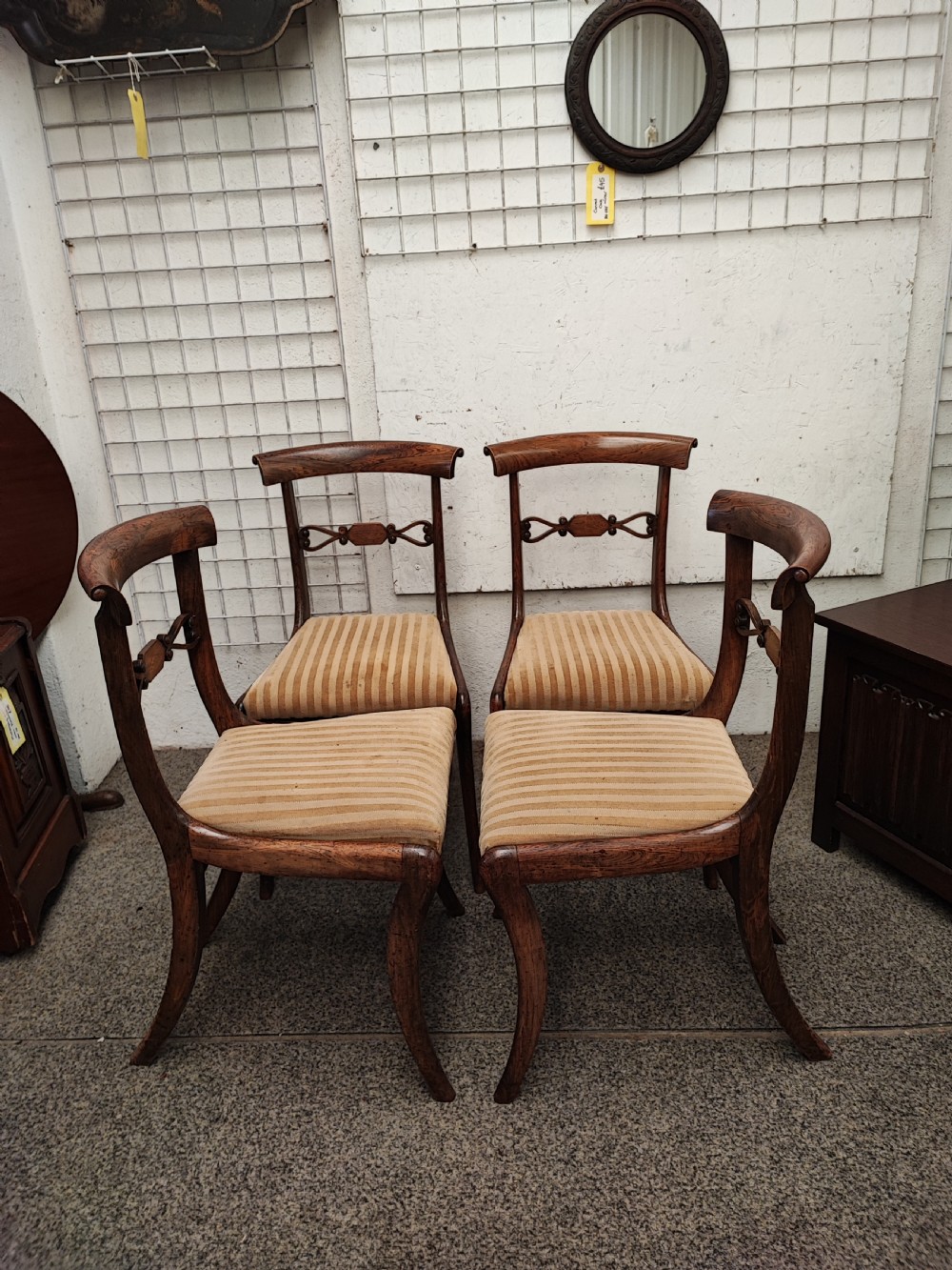 A pretty set of 4 Regency dining chairs. View XI
