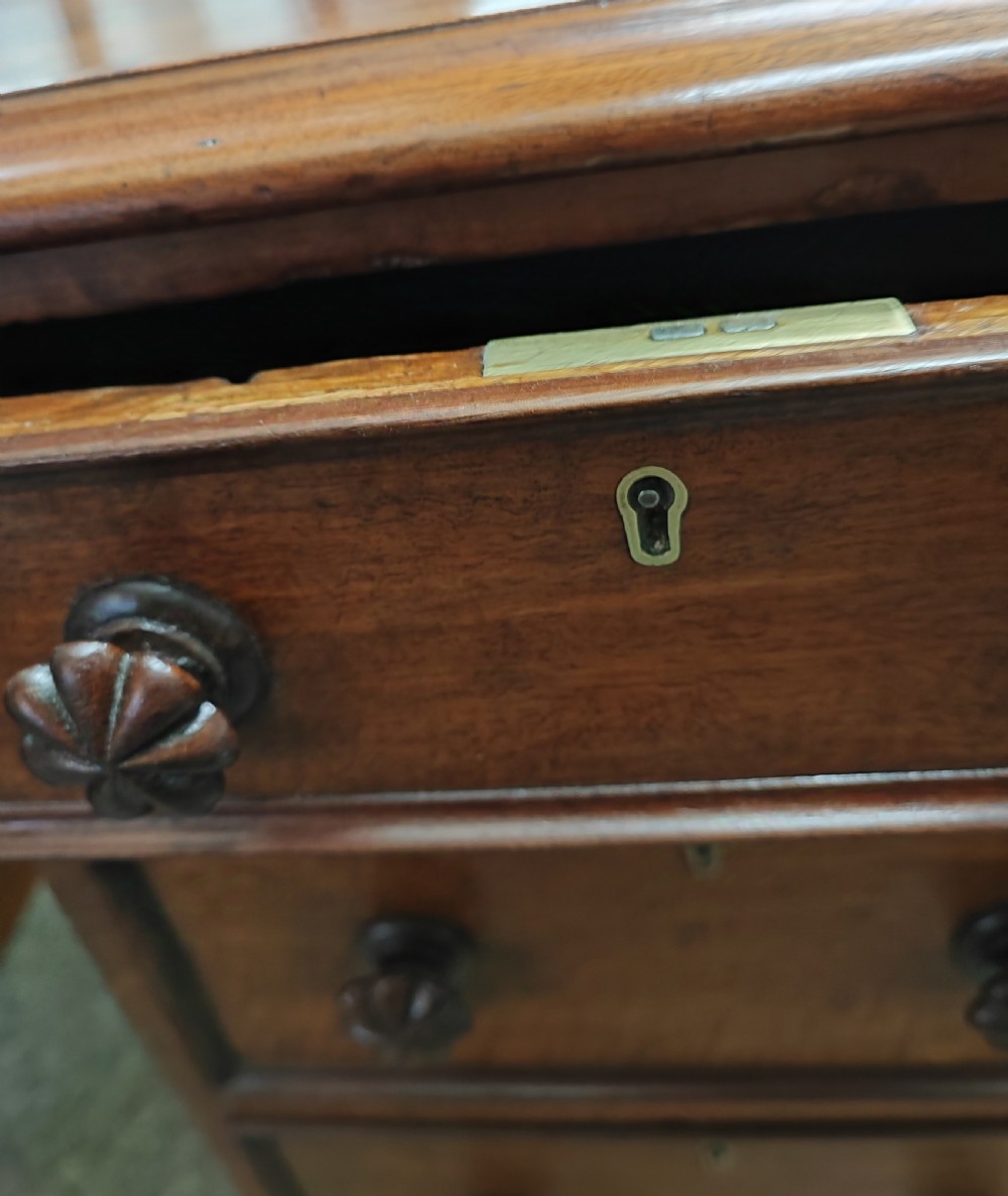 Quality Victorian mahogany pedestal desk. View XXV