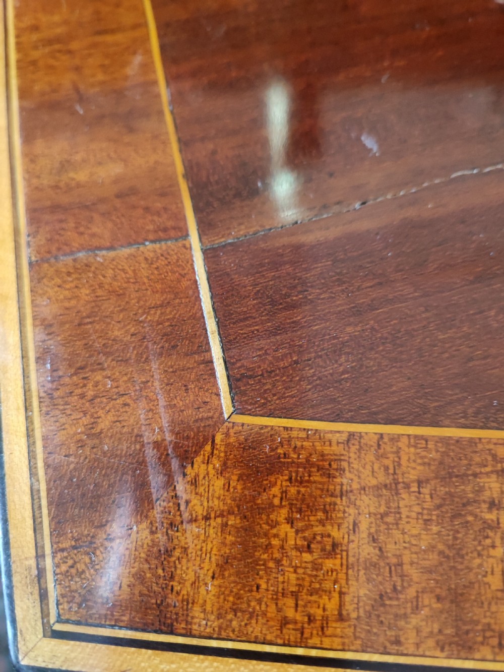 A good Georgian inlaid bow front chest of drawers. View VII