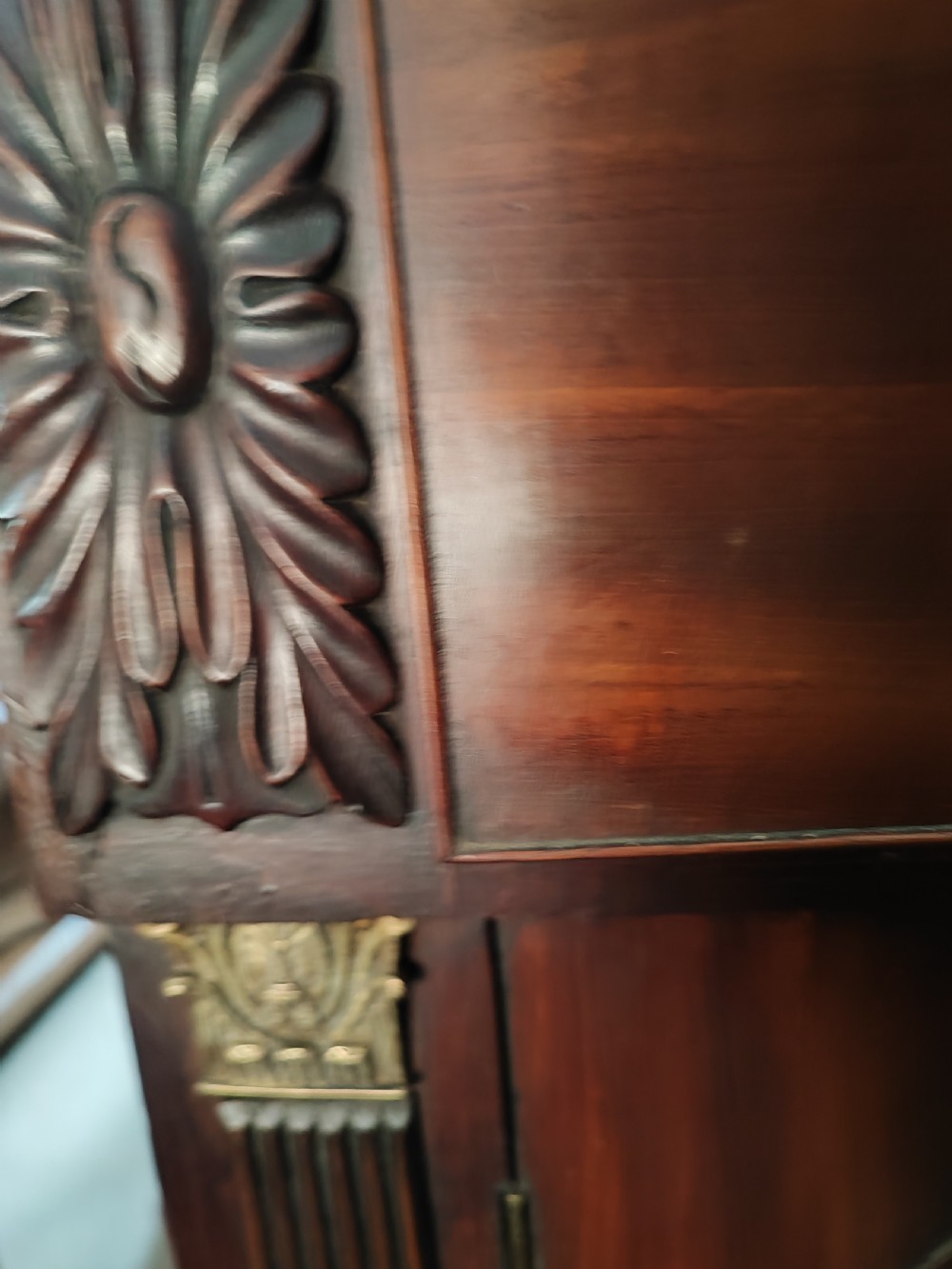 Antique mahogany secretaire  bookcase  View X