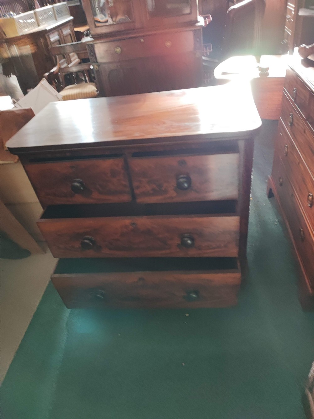 Quality Victorian mahogany chest of drawers. View XIV