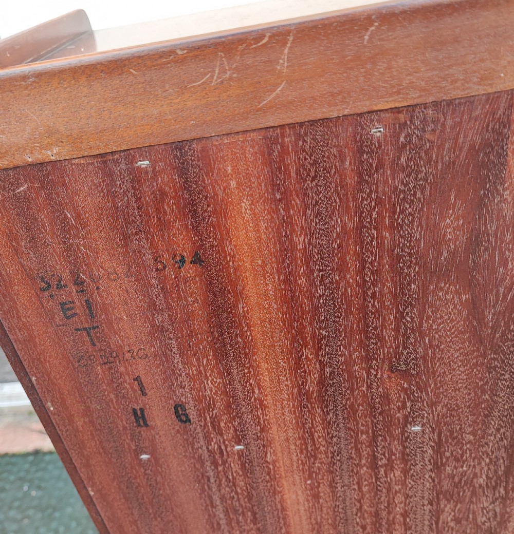 Pair of mahogany George III style open bookcases or bedside tables. View IV
