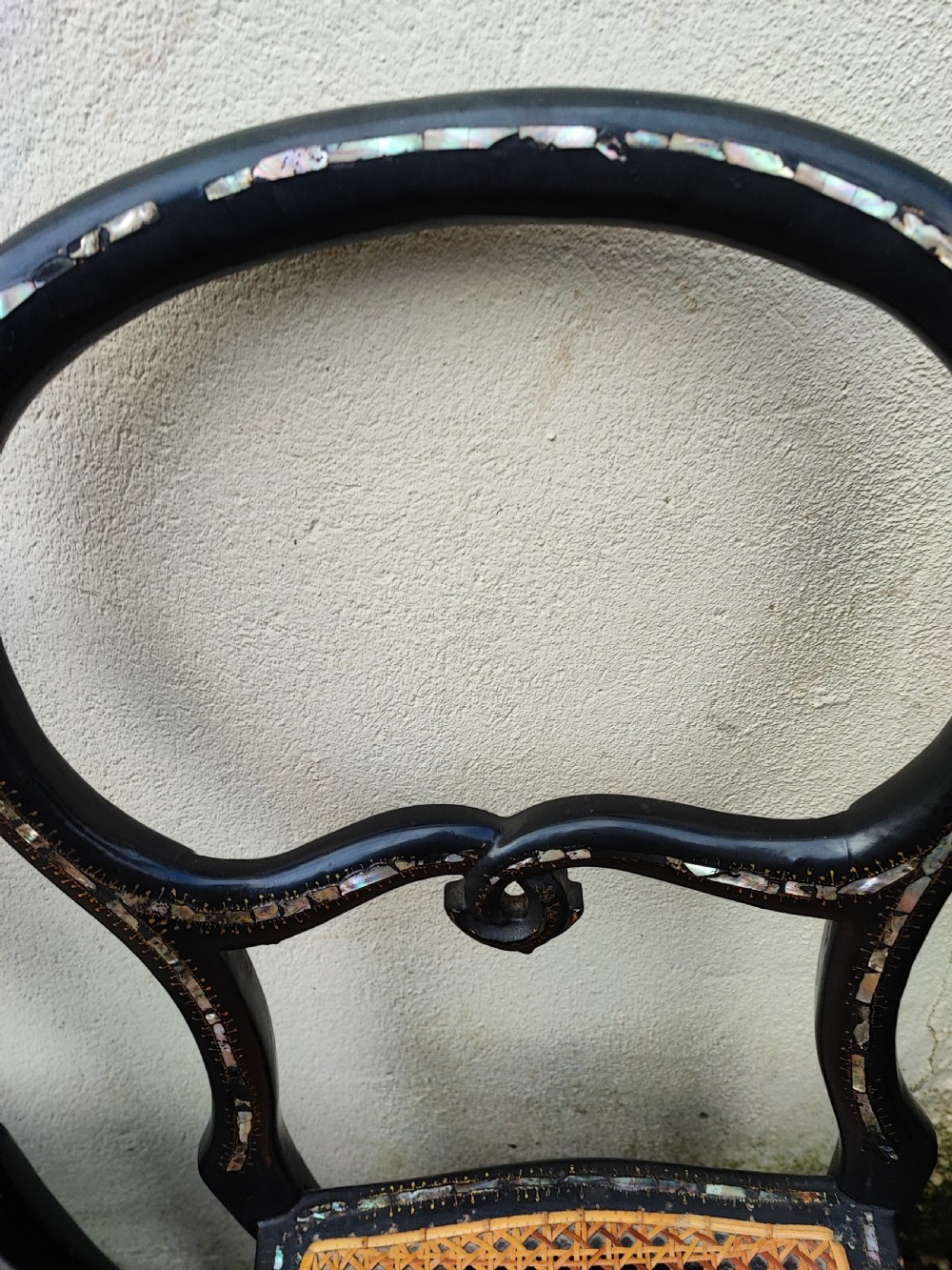 3 x Victorian Papier mache and mother of pearl bedroom chairs. View VII