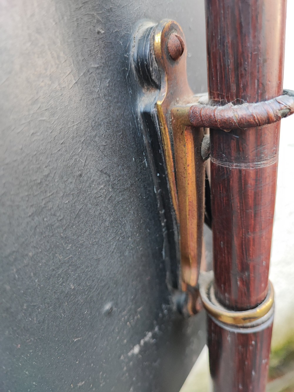 A fine pair of Regency rosewood pole screens. View VI