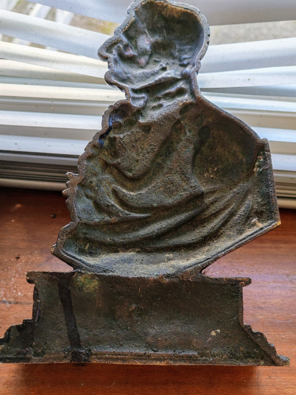 19c bronze door stop depicting Duke of . Wellington  View XI