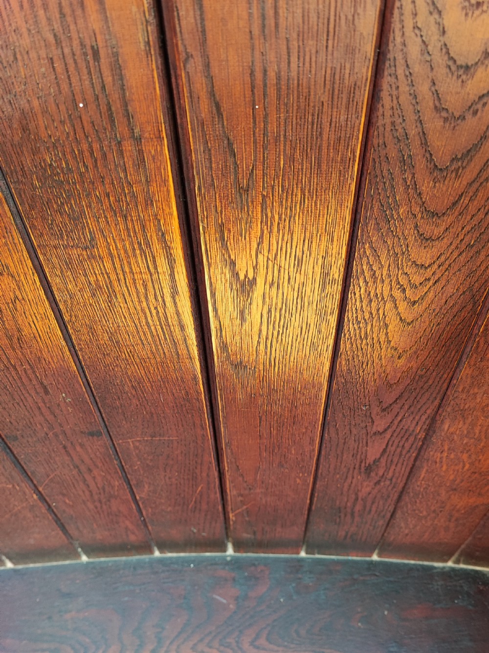 Antique oak, small tavern settle. View VI