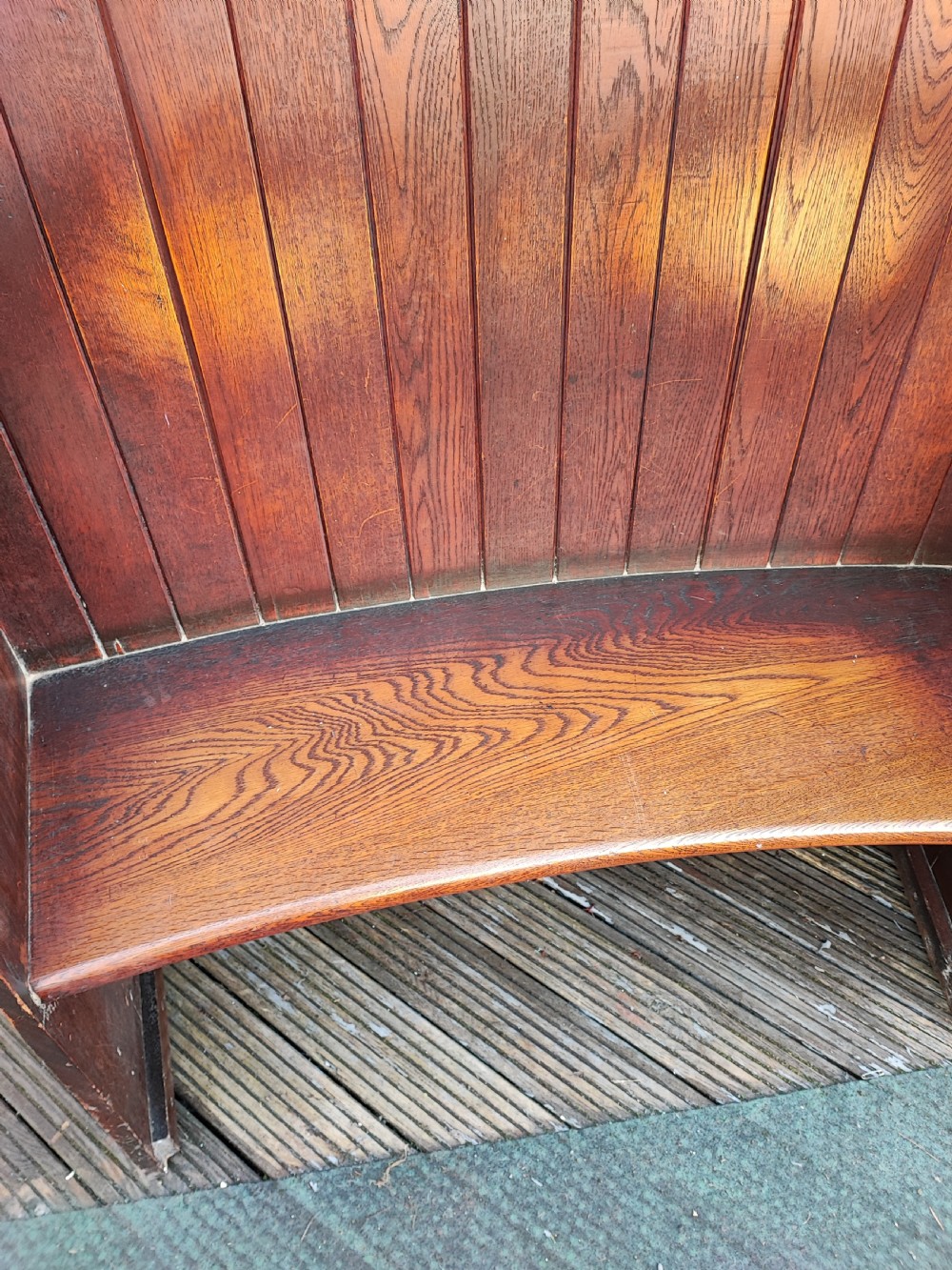 Antique oak, small tavern settle. View XV
