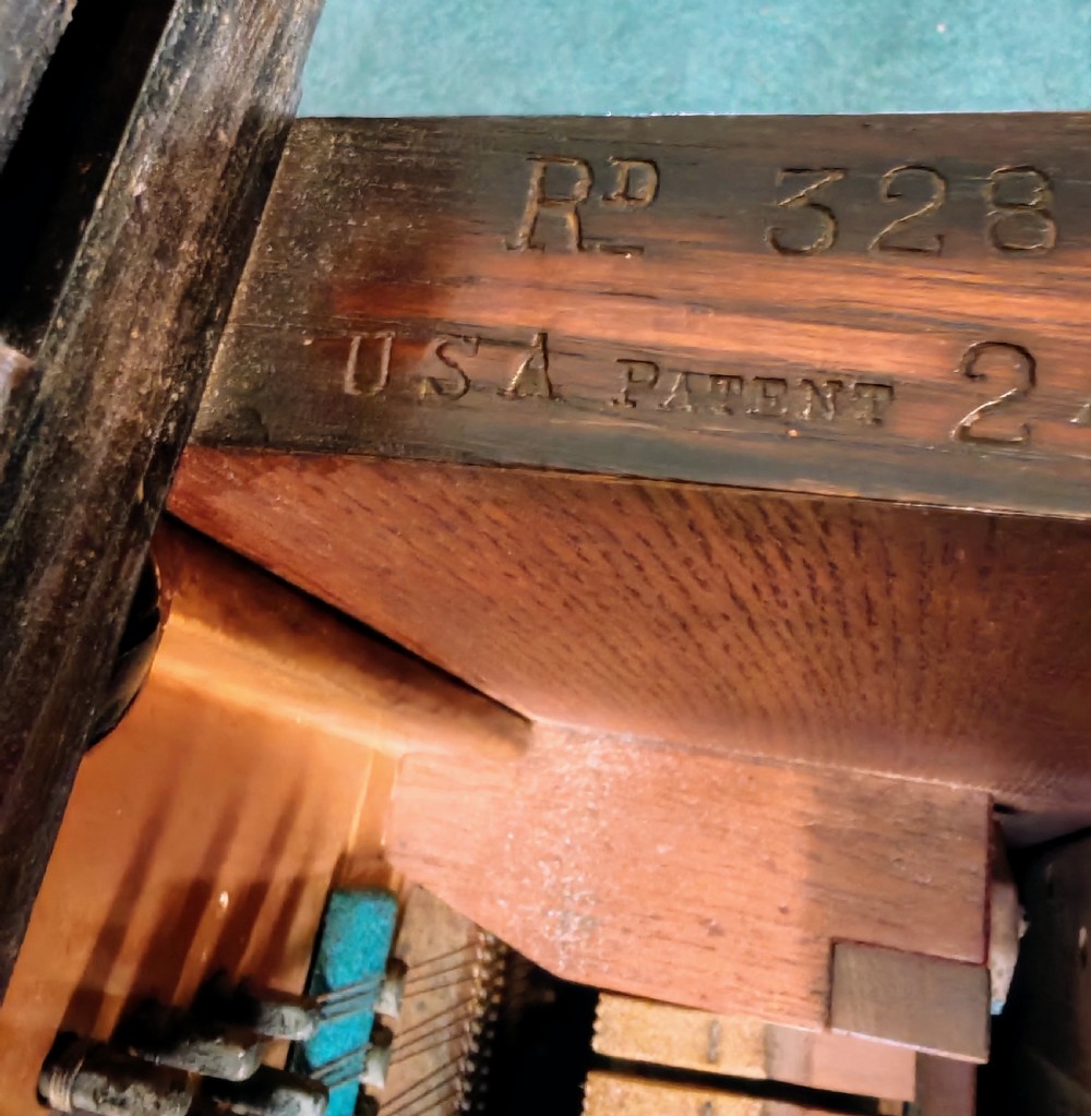 A superb art's and crafts piano,case by Walter Cave , movement by Carl Bechstein. View XIII