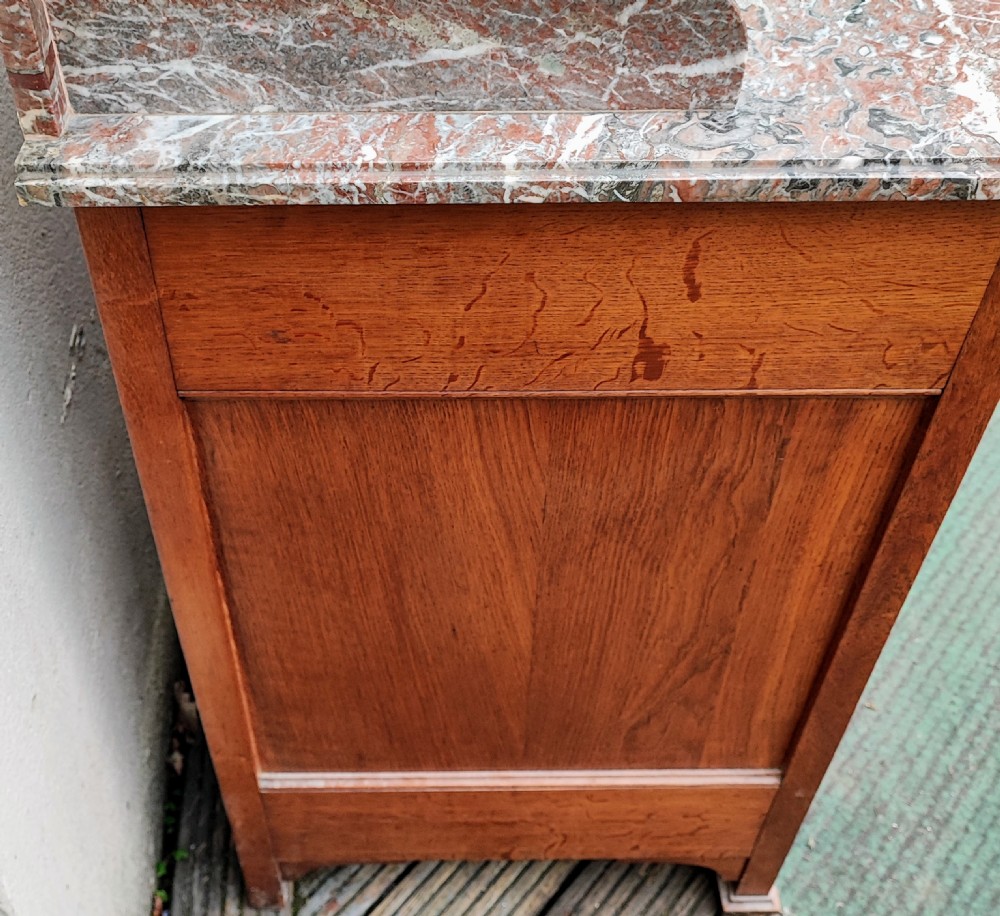 Antique marble top chest of drawers   View IV