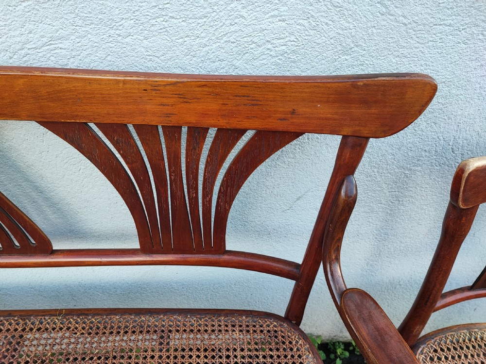 Antique bentwood hall set by J&J khon, Vienna. View III