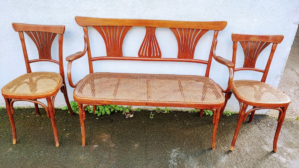 Antique bentwood hall set by J&J khon, Vienna. View VII