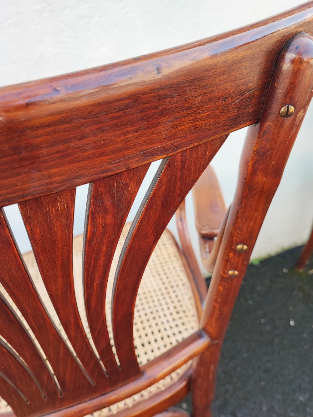 Antique bentwood desk chair. By J&J Khon , Vienna. View III