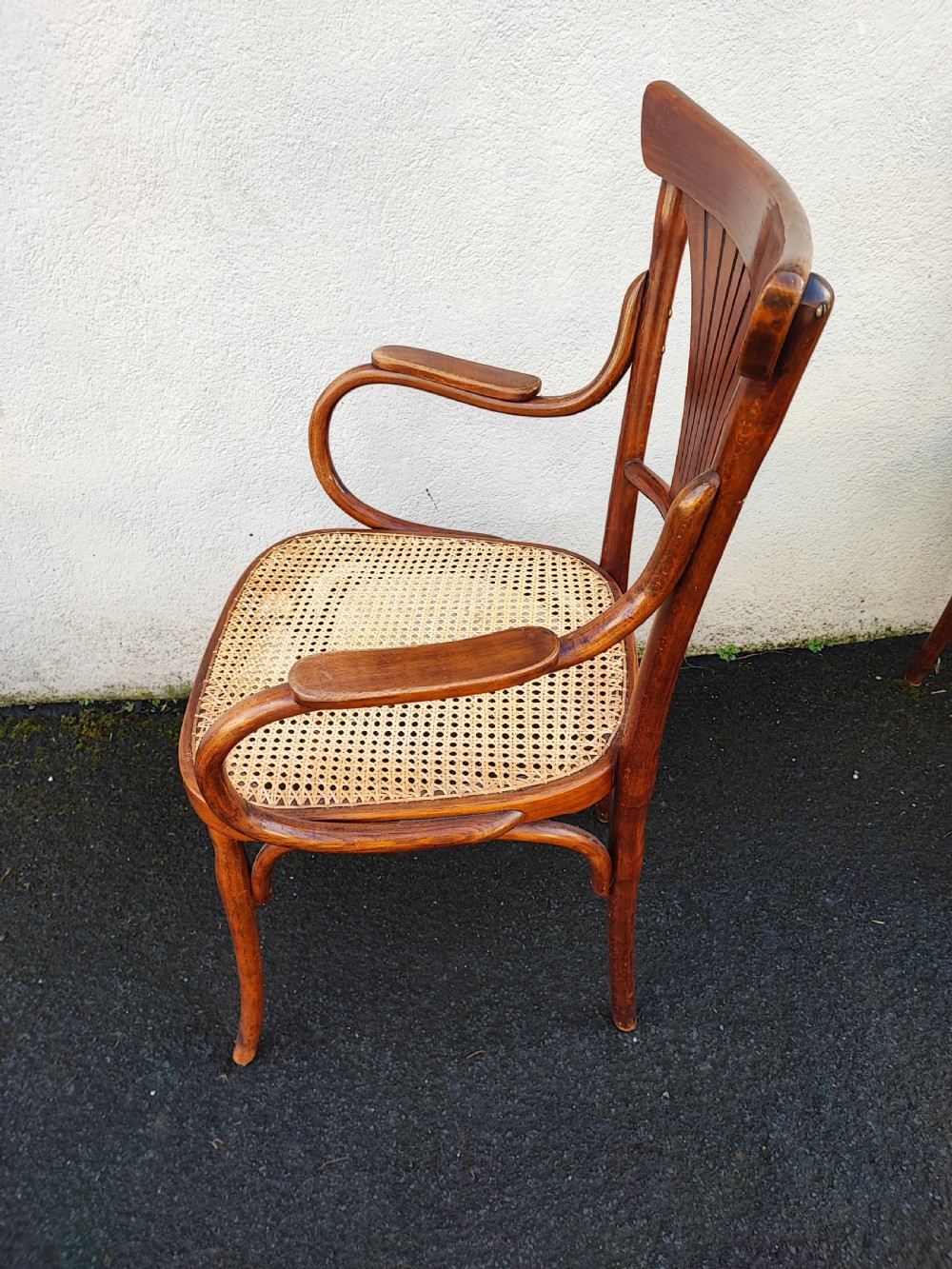 Antique bentwood desk chair. By J&J Khon , Vienna. View IV