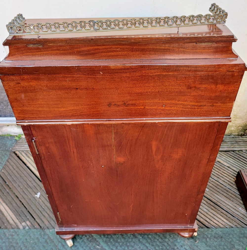 Victorian mahogany Davenport. View V