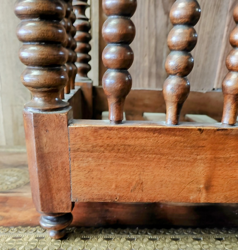 An antique walnut French Panetiere or bread store  View VIII