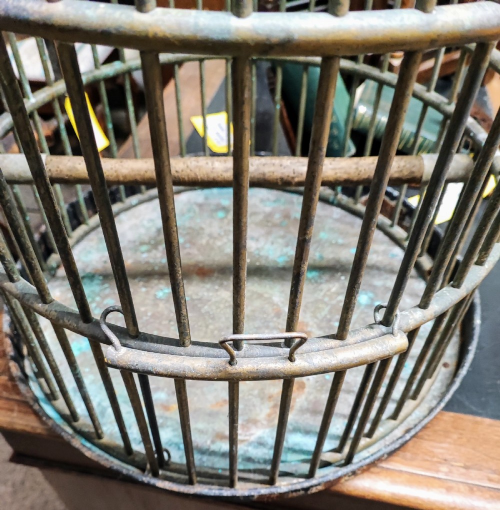 Large antique brass bird cage. View IV