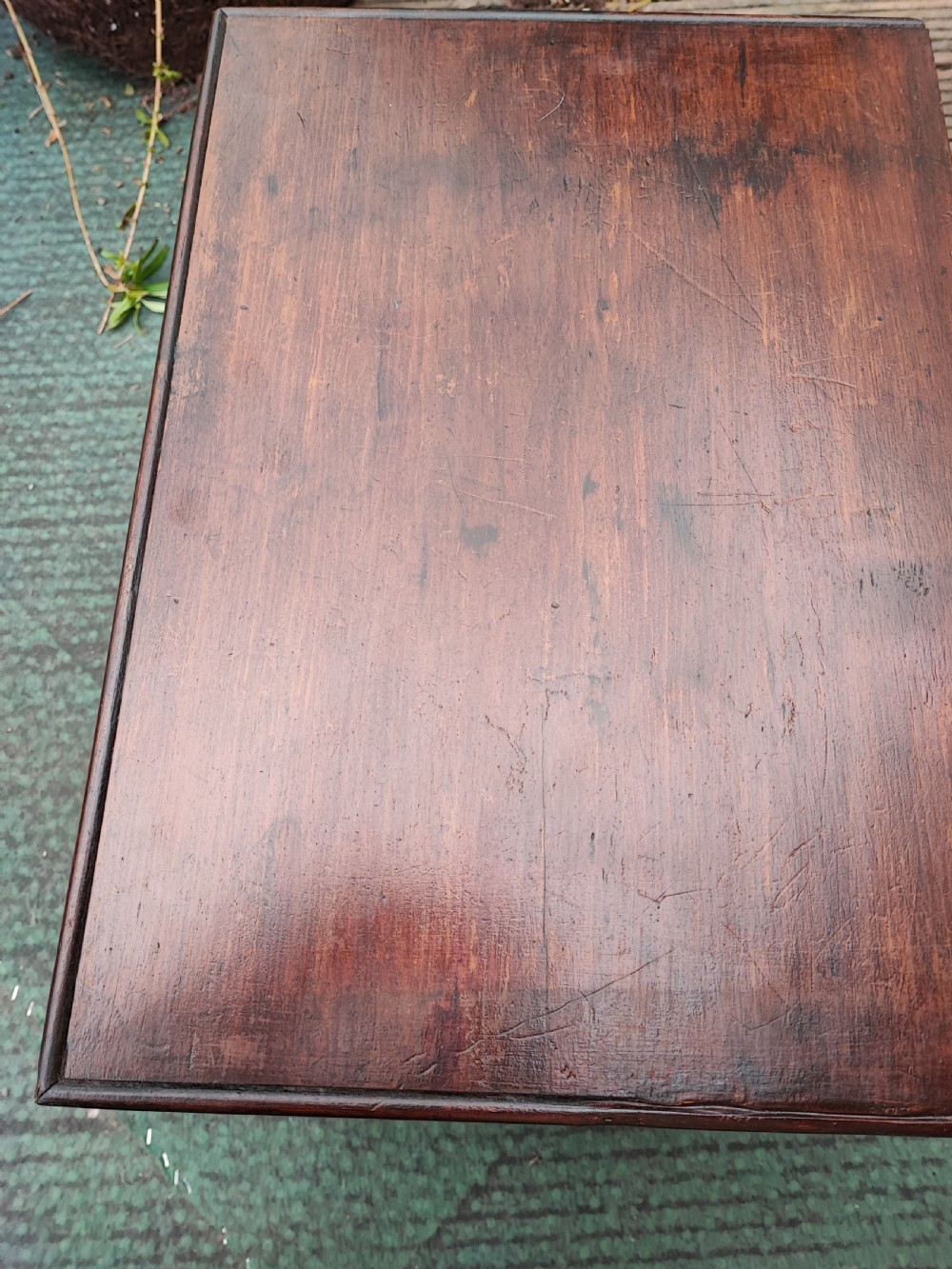 19c small beech storage trunk. View IV