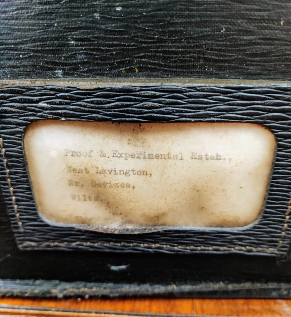 A rare houses of parliament black leather satchel or dispatch case  View VIII