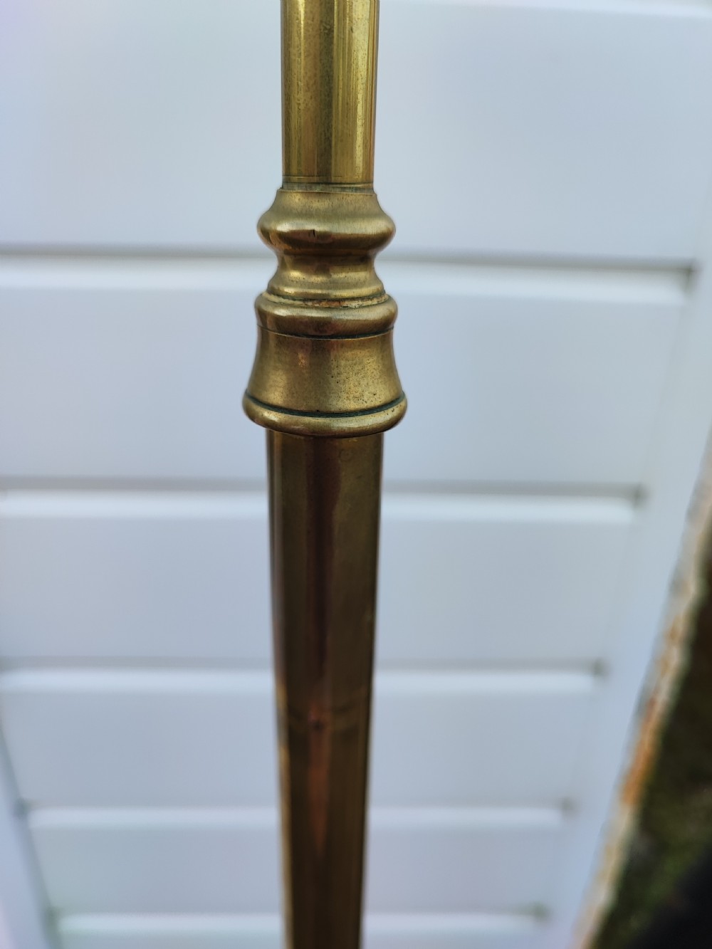 Antique, Quality brass adjustable standard lamp. View II