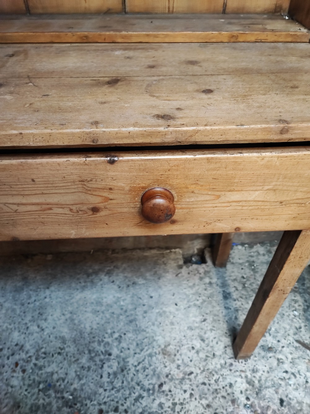 Antique,small pine cottage dresser. View VII