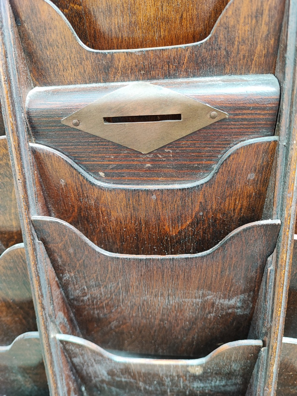1920s oak  pamphlet or letter holder  View IV