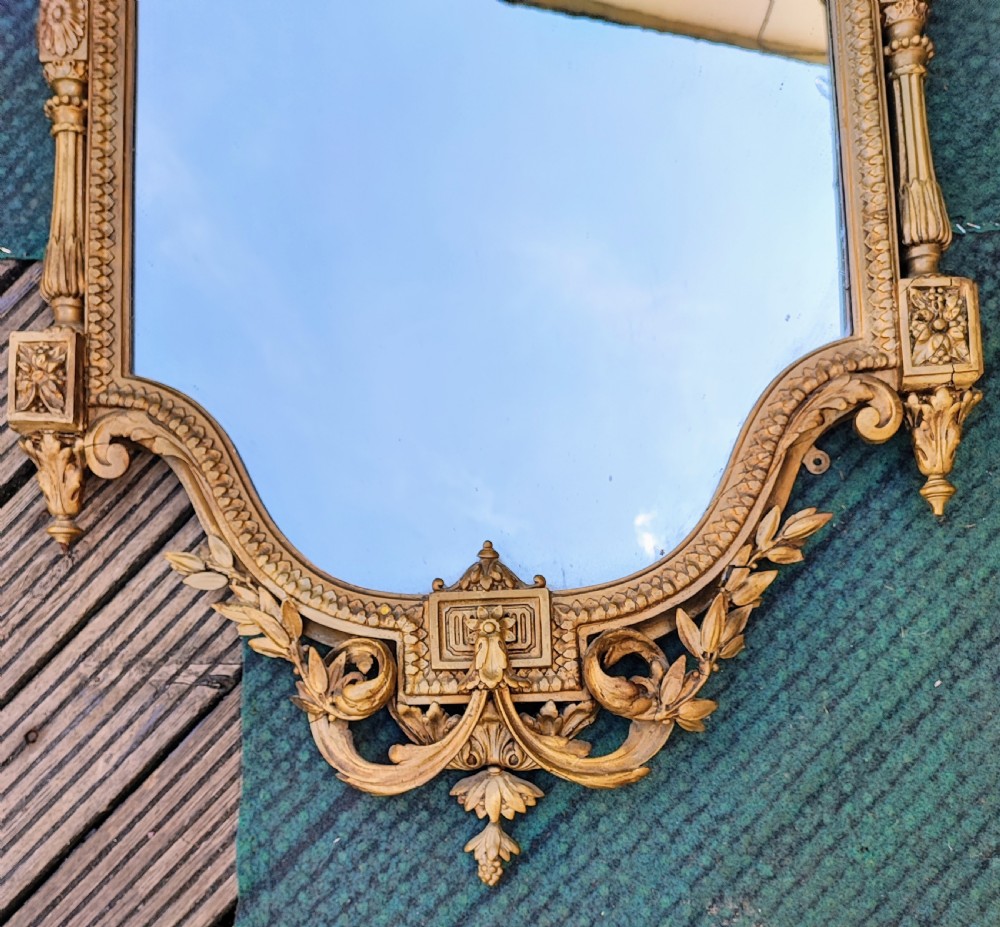 Antique,large sized gilt  wall mirror. View III