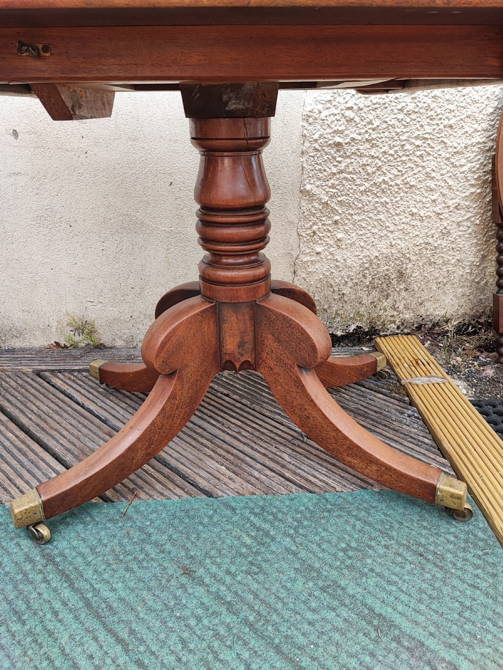 A fine pair of Regency mahogany side tables. View IV